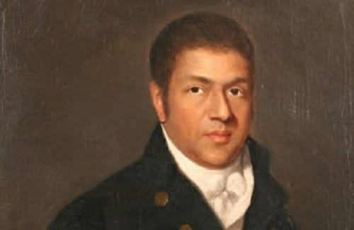 Paul Cuffee portrait by Chester Harding.