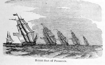 British fleet off Pensacola