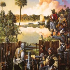 Warriors from Bondage. The attack of Negro Fort on the Apalachicola River, 1816.
