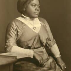 Mary McLeod Bethune, pictured in the 1920s, when her school became a co-ed institution and she became the president of the National Association of Colored Women.