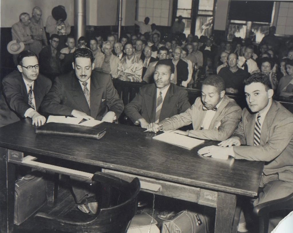 The Groveland Four at their trial.