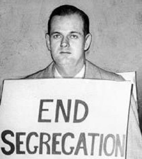 Moore was also an activist in his home state. Shown here, he marched to protest segregation at the General Assembly in Annapolis, Maryland.
