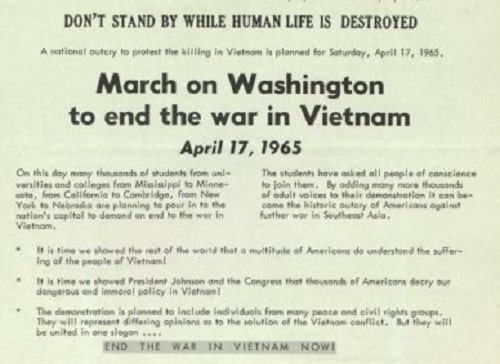 Anti-War March on Washington.