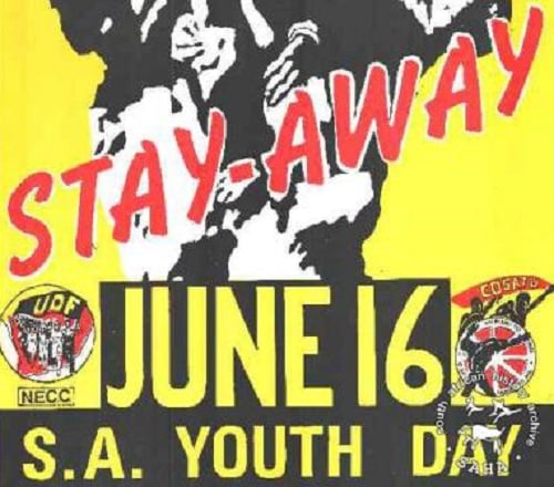 South Africa anti-apartheid Youth Day poster
