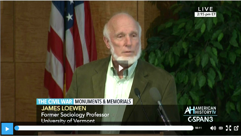 James Loewen on Confederate Monuments and Memorials (Video) | Zinn Education Project: Teaching People's History