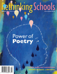 Cover of "Power of Poetry" - RS magazine | Zinn Education Project