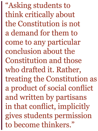 It’s Constitution Day! Time to Teach Obedience or History? (Article) - Teaching about the Constitution requires a critical and nuanced exploration—one that is alert to the race and class issues at the heart of our governing document. | Zinn Education Project: Teaching People's History