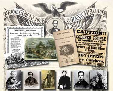 Collage of anti-slavery efforts | Zinn Education Project: Teaching People's History