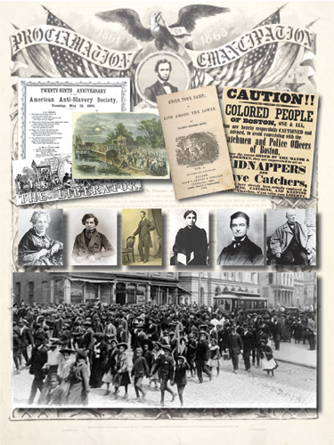 Collage of anti-slavery efforts | Zinn Education Project: Teaching People's History