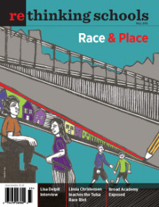 Cover of "Race and Place" - RS magazine | Zinn Education Project