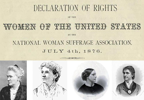People’s History of Fourth of July: Beyond 1776 - On July 4, 1876, suffragists crash the Centennial Celebration at Independence Hall to present the “Declaration of the Rights of Women” | Zinn Education Project: Teaching People's History