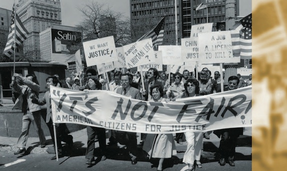 A protest in Detroit. Image: Corky Lee/Smithsonian Magazine.