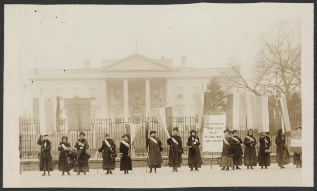 picketing the White House in 1917