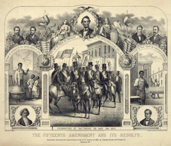 The Fifteenth Amendment and its results poster | Zinn Education Project: Teaching People's History