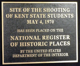 Kent State Massacre Marker - Howard Zinn: Our Favorite Teacher - Laurel Krause | Zinn Education Project: Teaching People's History