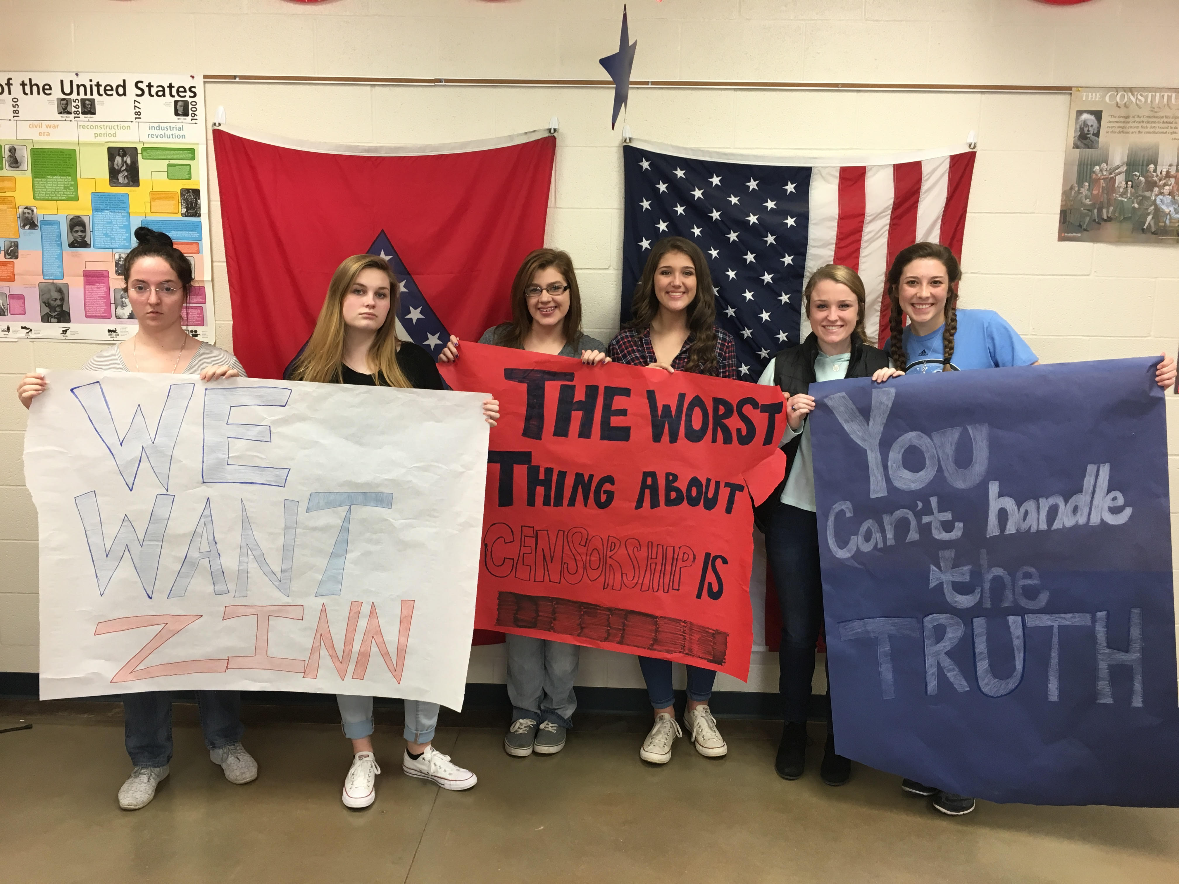 Arkansas students high school students oppose Zinn book ban | Zinn Education Project: Teaching People's History