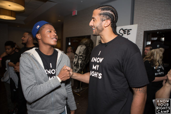 Colin Kaepernick's Message to Chicago Youth: 'Know Your Rights