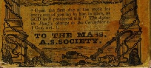 Remember Your Weekly Pledge, collection box for Massachusetts Anti-Slavery Society. Circa 1850.