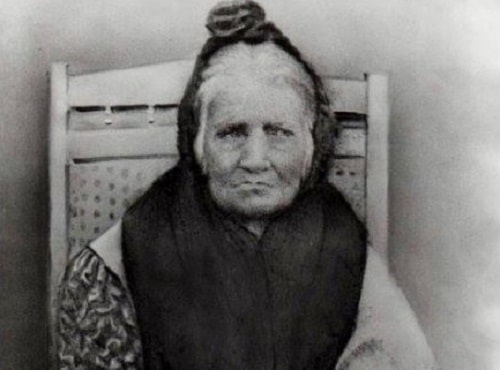 Elizabeth "Betsy" Brown Stephens, a Cherokee woman who walked the Trail of Tears.