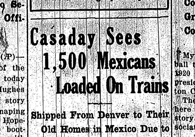 Deportations - 1500 Mexicans Loaded on Trains | Zinn Education Project