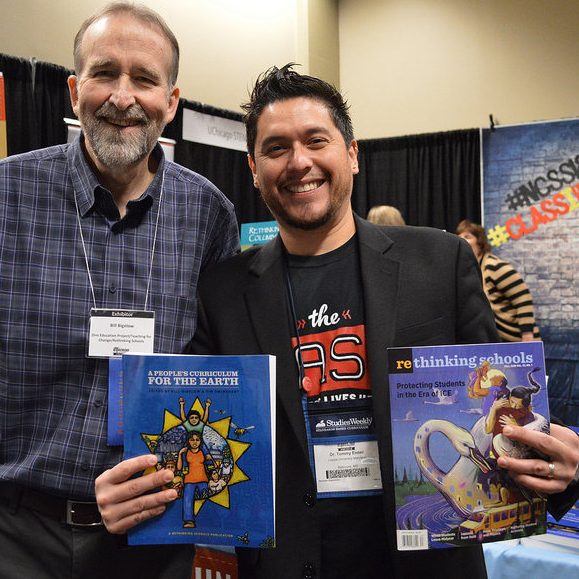 Bill Bigelow and Tommy Ender at NCSS 2018 (Event Photo) | Zinn Education Project