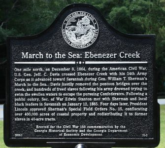 Ebenezer Creek Marker