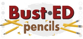 BustED Pencils (Press Logo) | Zinn Education Project