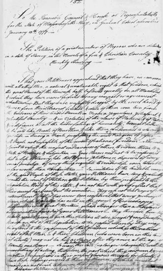 Petition, January 13, 1777. 