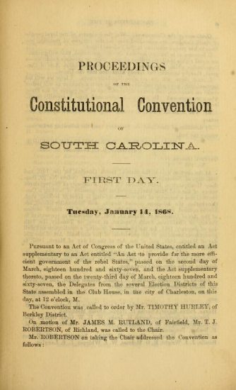 SC Convention Proceedings