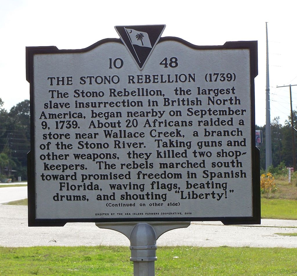 The Stono Rebellion Marker (photo) | Zinn Education Project