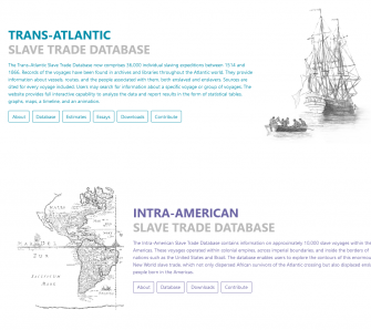 slave voyages website