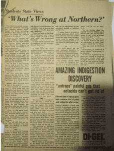 photo of newspaper article about northern racism