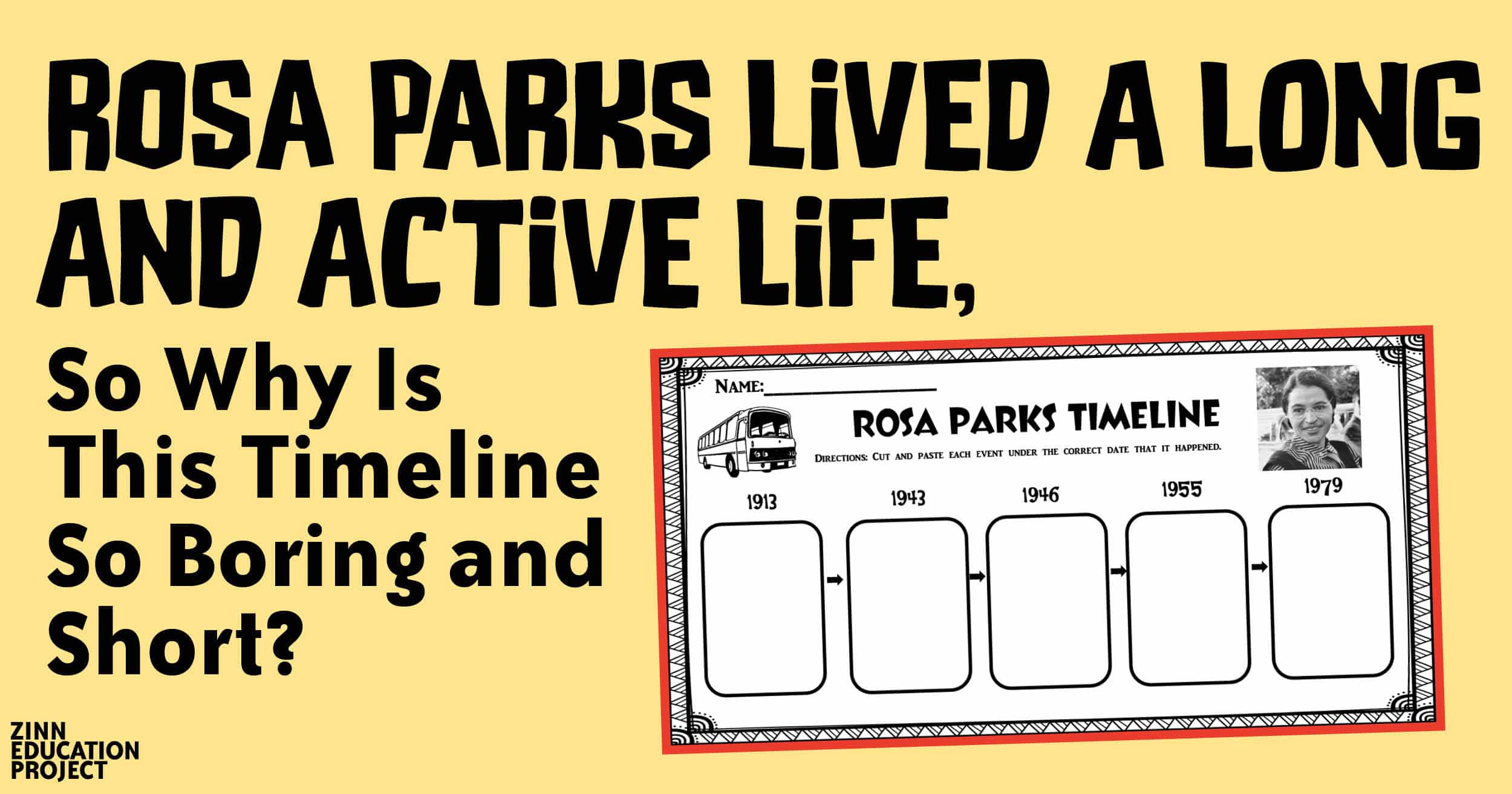 biography rosa parks timeline