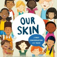 Book cover illustration showing children of all different shapes, colors, and sizes.