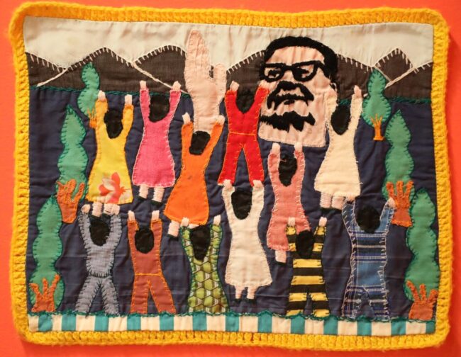 Remembering Salvador Allende, n.d., Embroidered textile