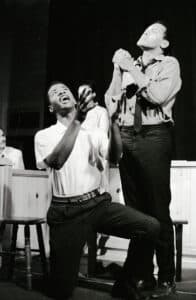 Gilbert Moses and John O’Neal in performance on August 3, 1964. Source: Herbert Randall Freedom Summer Photographs, University of Southern Mississippi